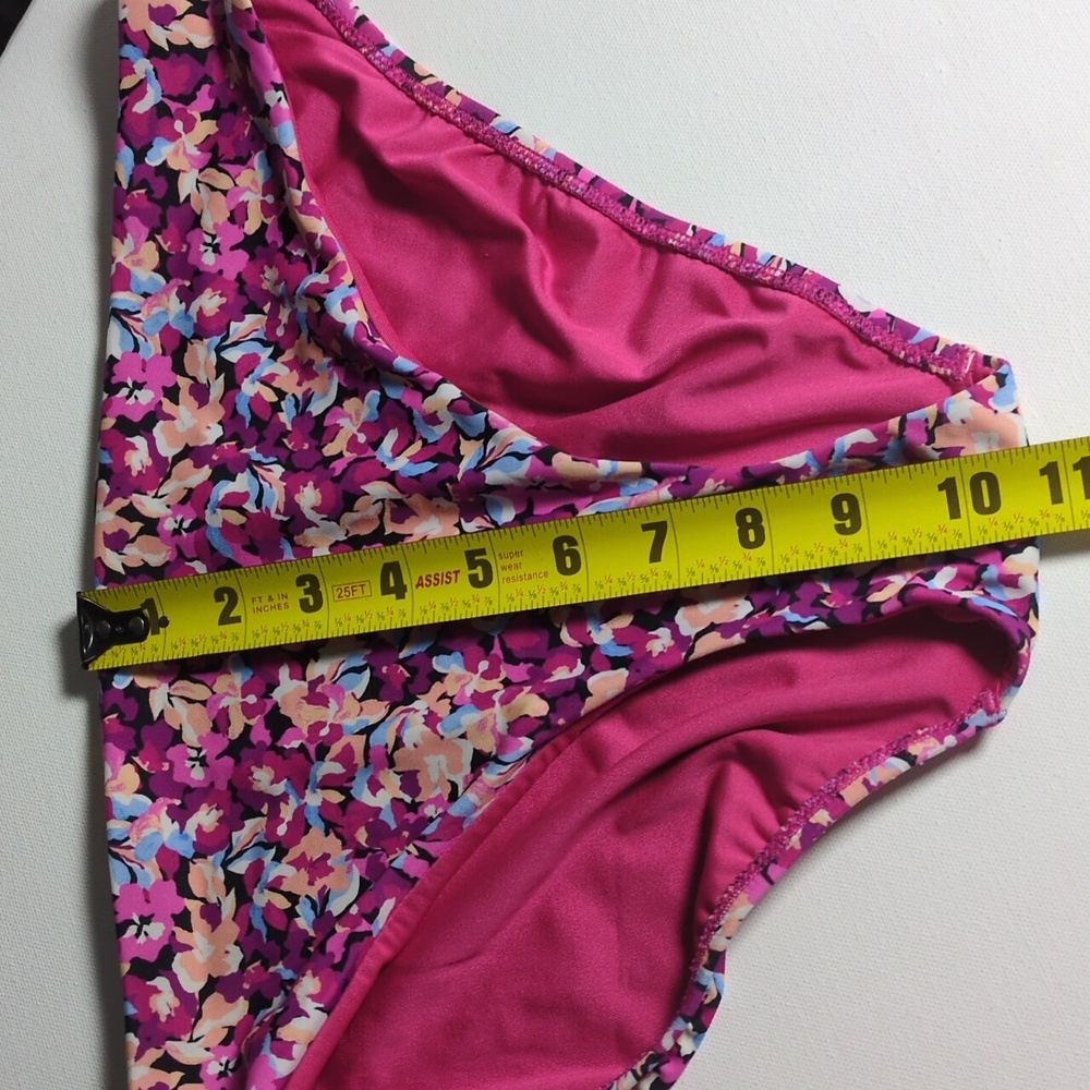 Athleta Women's Bikini Set ELYSIAN FLORAL PINK Top And Bottom Size XL EUC - Picture 12 of 12